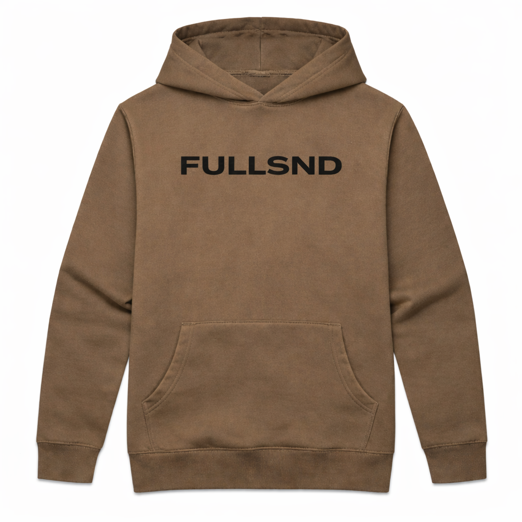 RELAXED FULLSND HOODIE WALNUT/BLACK