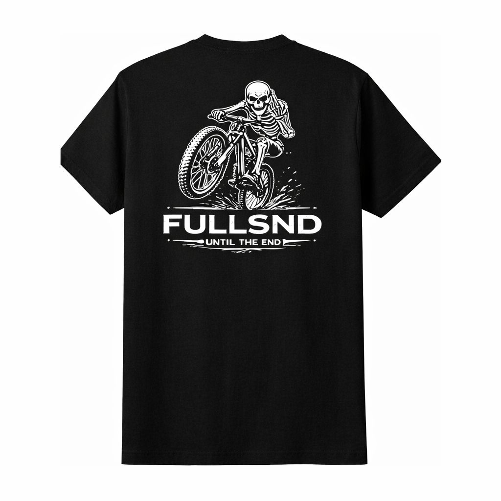UNTIL THE END TEE BLACK/WHITE
