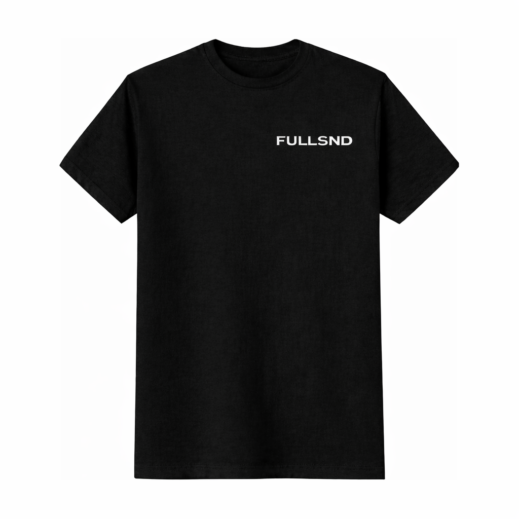UNTIL THE END TEE BLACK/WHITE