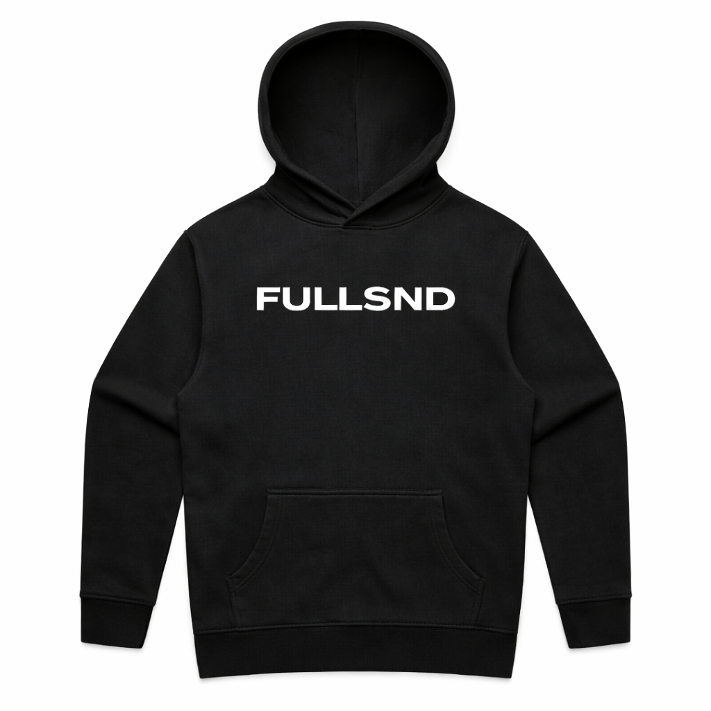 RELAXED FULLSND HOODIE BLACK/WHITE