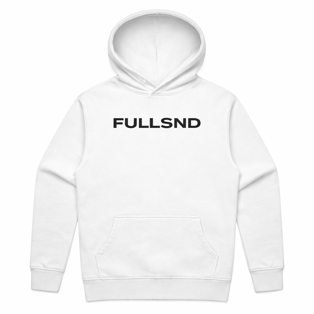 RELAXED FULLSND HOODIE WHITE/BLACK