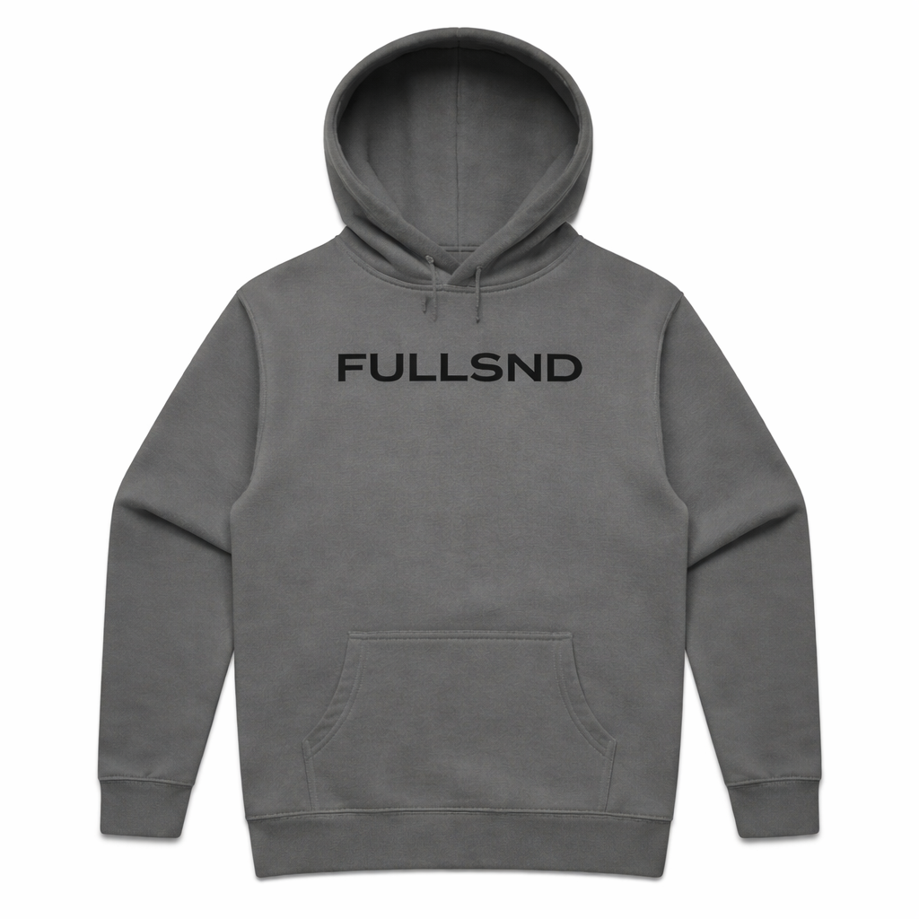 RELAXED FULLSND HOODIE SMOKE/BLACK
