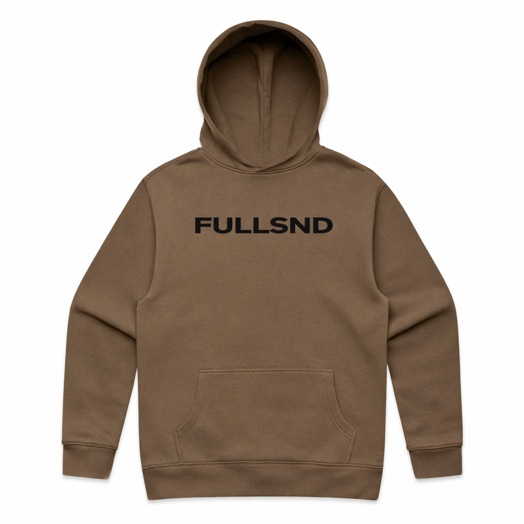 RELAXED FULLSND HOODIE WALNUT/BLACK