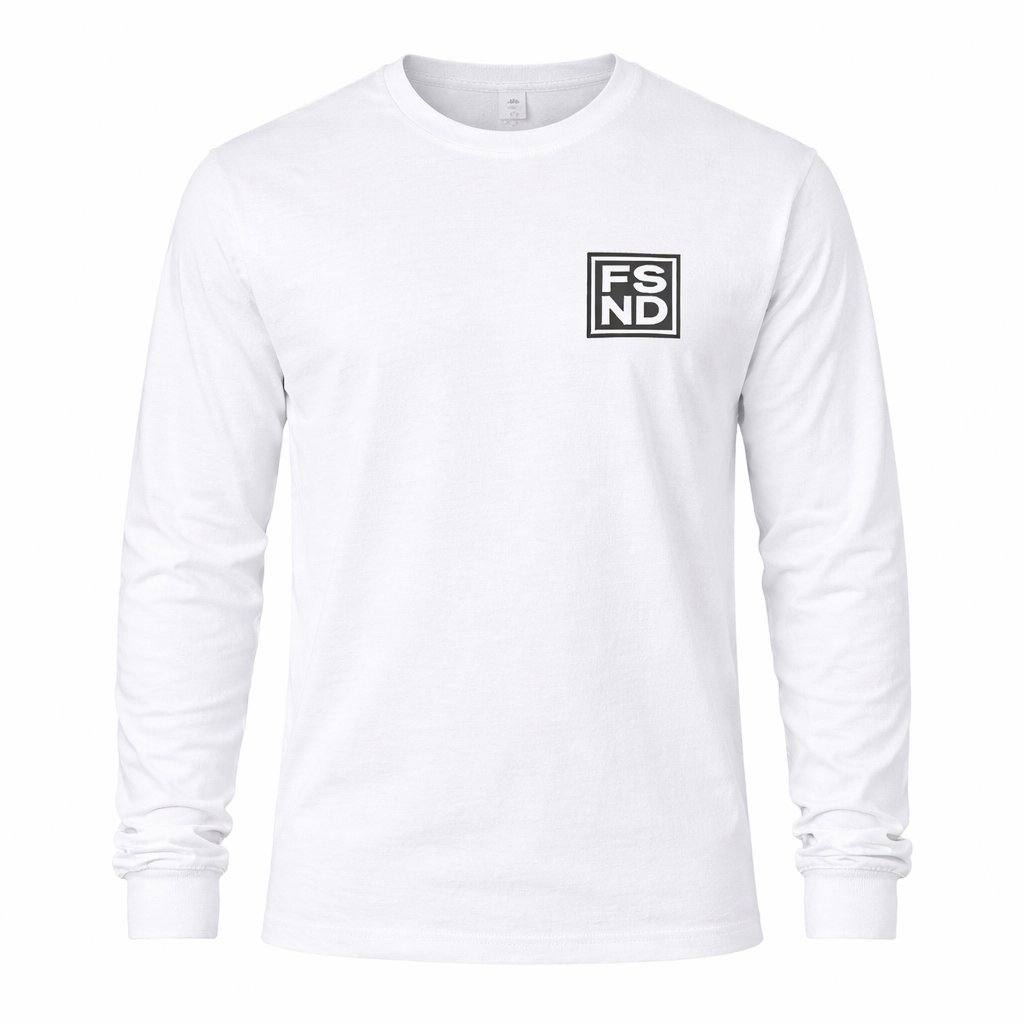 FSND SQUARE WHITE BLACK LONG SLEEVE