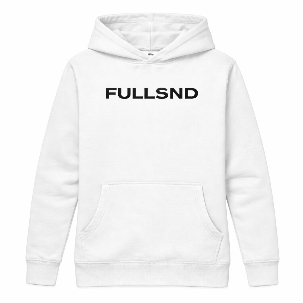 RELAXED FULLSND HOODIE WHITE/BLACK