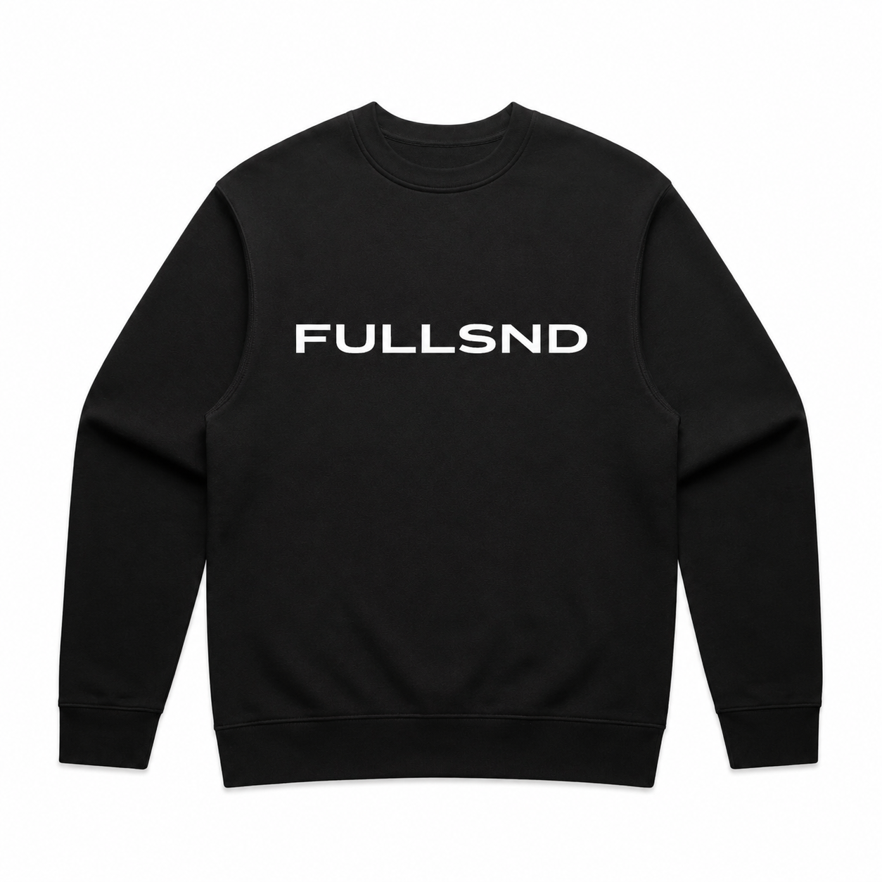 FULLSND CREW SWEATER BLACK/WHITE