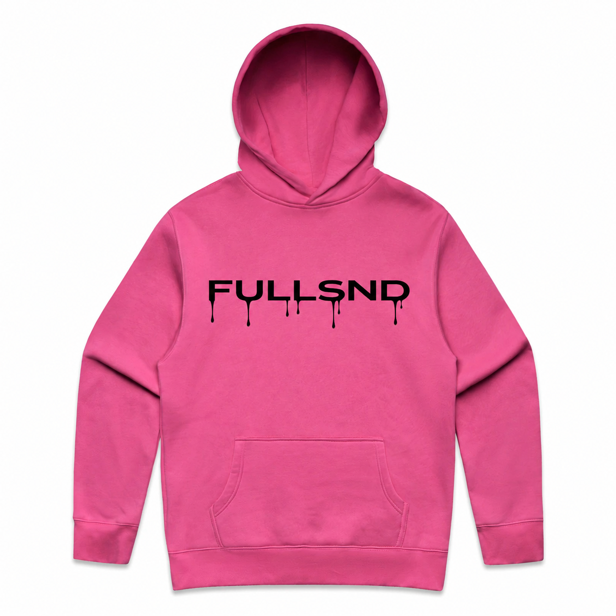 RELAXED FULLDRIP HOODIE SCREAMIN PINK/BLACK