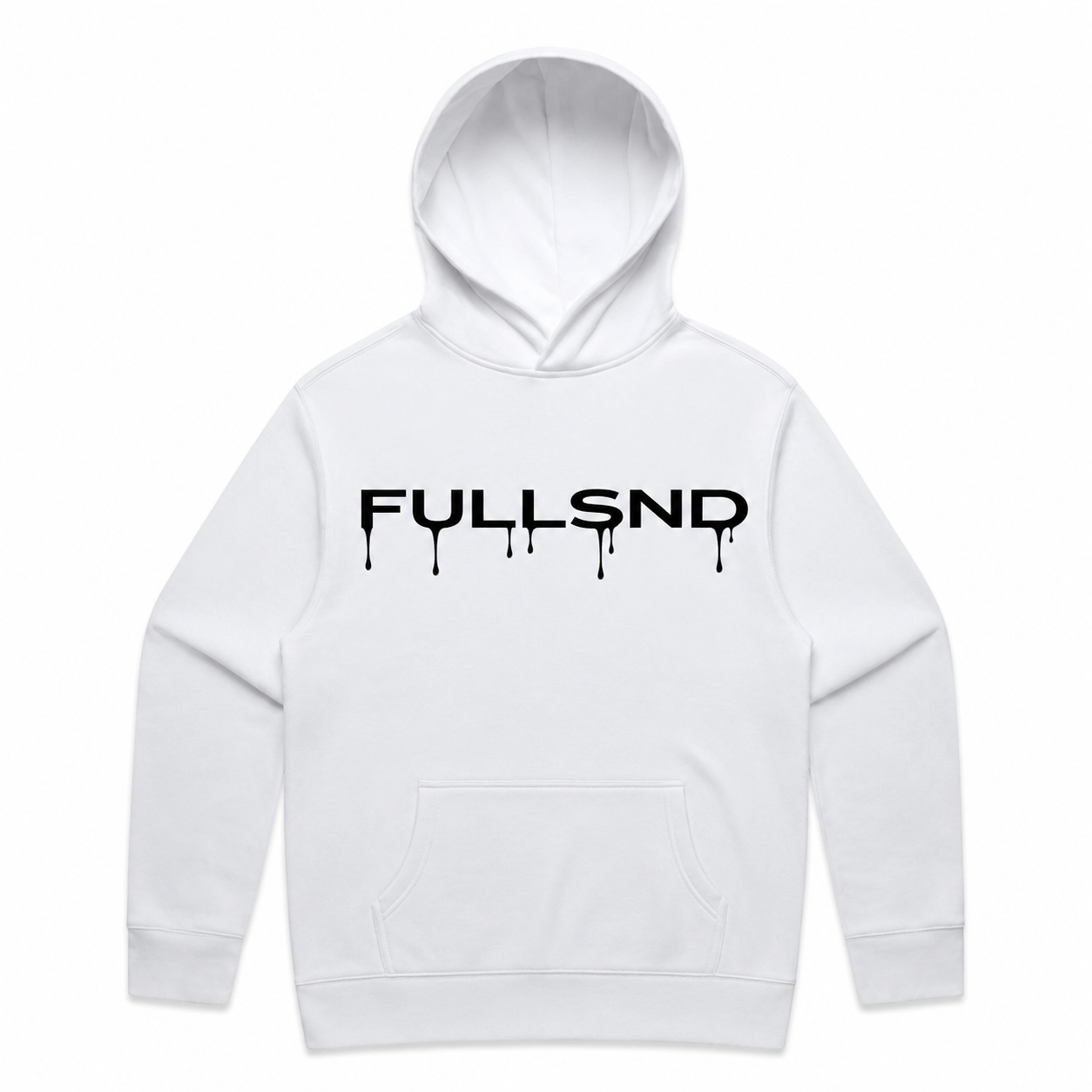 RELAXED FULLDRIP HOODIE WHITE/BLACK