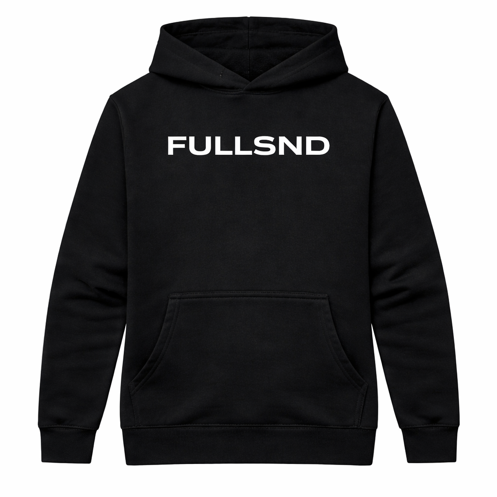RELAXED FULLSND HOODIE BLACK/WHITE