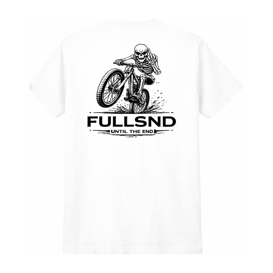 UNTIL THE END TEE WHITE/BLACK